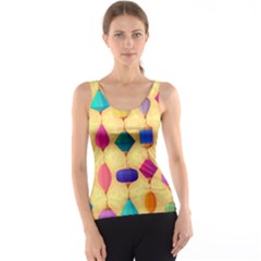 Colorful Background Stones Jewels Tank Top by HermanTelo