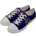 Christmas Tree Grey Blue Women s Low Top Canvas Sneakers View2
