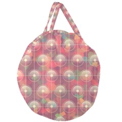 Colorful Background Abstract Giant Round Zipper Tote by HermanTelo