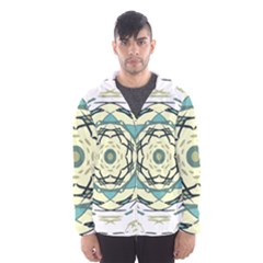 Circle Vector Background Abstract Men s Hooded Windbreaker