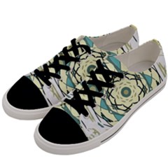 Circle Vector Background Abstract Men s Low Top Canvas Sneakers by HermanTelo