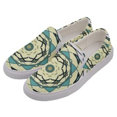 Circle Vector Background Abstract Men s Canvas Slip Ons by HermanTelo