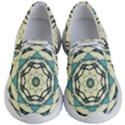 Circle Vector Background Abstract Kids  Lightweight Slip Ons View1