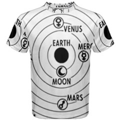 Earth Geocentric Jupiter Mars Men s Cotton Tee by HermanTelo