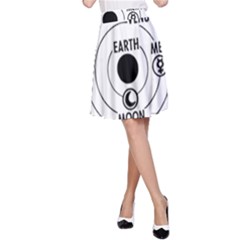 Earth Geocentric Jupiter Mars A-line Skirt by HermanTelo