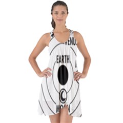 Earth Geocentric Jupiter Mars Show Some Back Chiffon Dress