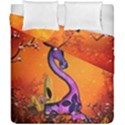 Funny Giraffe In The Night Duvet Cover Double Side (California King Size) View1