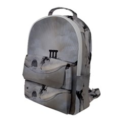 Awesome Whale In The Sky Flap Pocket Backpack (large)