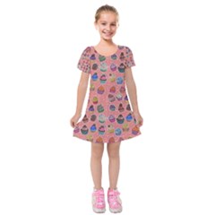 Cupcake Kids  Short Sleeve Velvet Dress by 100rainbowdresses