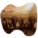 Elephant Dust Road Africa Savannah Head Support Cushion View4