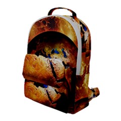 Earth Globe Water Fire Flame Flap Pocket Backpack (large) by HermanTelo