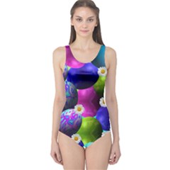 Eggs Happy Easter One Piece Swimsuit