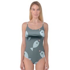 Fish Star Water Pattern Camisole Leotard  by HermanTelo