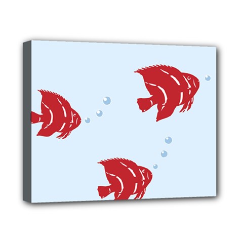 Fish Red Sea Water Swimming Canvas 10  X 8  (stretched) by HermanTelo