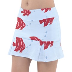 Fish Red Sea Water Swimming Tennis Skirt