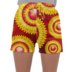Floral Abstract Background Texture Sleepwear Shorts