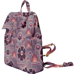 Floral Flower Stylised Buckle Everyday Backpack