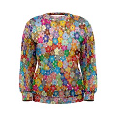 Floral Flowers Abstract Art Women s Sweatshirt