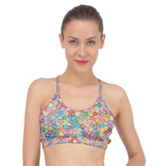 Floral Flowers Abstract Art Basic Training Sports Bra by HermanTelo