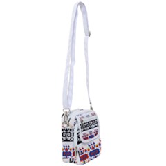 Folk Art Fabric Shoulder Strap Belt Bag