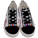 Folk Art Fabric Men s Low Top Canvas Sneakers View1