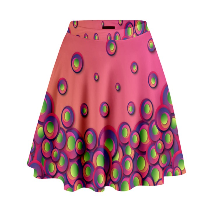 Funny Texture High Waist Skirt