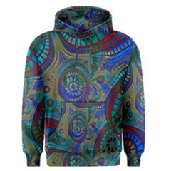 Fractal Abstract Line Wave Men s Pullover Hoodie