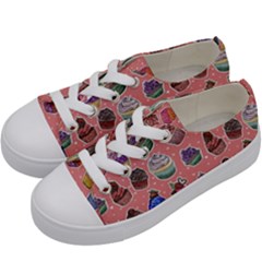 Cupcakes Kids  Low Top Canvas Sneakers