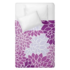 Floral Purple Duvet Cover Double Side (single Size)
