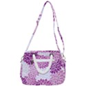 Floral Purple Rope Handles Shoulder Strap Bag View3