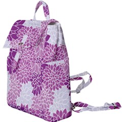 Floral Purple Buckle Everyday Backpack by HermanTelo