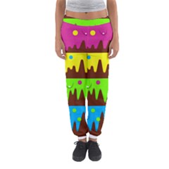 Illustration Abstract Graphic Rainbow Women s Jogger Sweatpants
