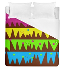 Illustration Abstract Graphic Rainbow Duvet Cover (queen Size)