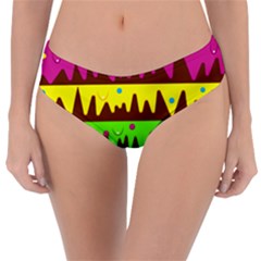 Illustration Abstract Graphic Rainbow Reversible Classic Bikini Bottoms