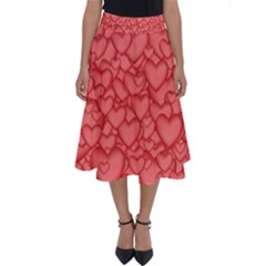 Hearts Love Valentine Perfect Length Midi Skirt