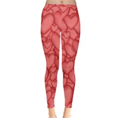 Hearts Love Valentine Inside Out Leggings