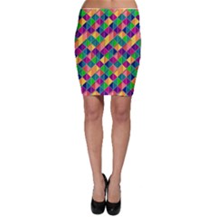 Geometric Triangle Bodycon Skirt by HermanTelo