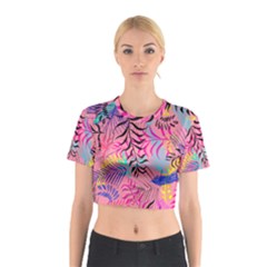 Illustration Reason Leaves Cotton Crop Top by HermanTelo