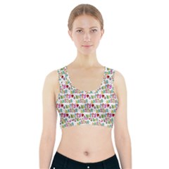Holidays Happy Easter Sports Bra With Pocket