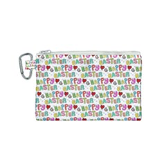 Holidays Happy Easter Canvas Cosmetic Bag (small) by HermanTelo