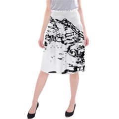 Mountain Ink Midi Beach Skirt