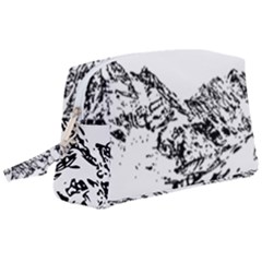 Mountain Ink Wristlet Pouch Bag (large) by HermanTelo