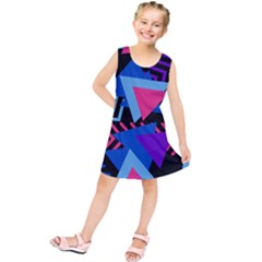 Memphis Pattern Geometric Abstract Kids  Tunic Dress by HermanTelo