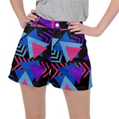 Memphis Pattern Geometric Abstract Ripstop Shorts