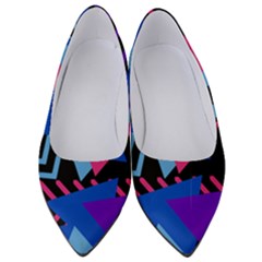 Memphis Pattern Geometric Abstract Women s Low Heels by HermanTelo