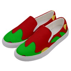 Liquid Forms Water Background Men s Canvas Slip Ons