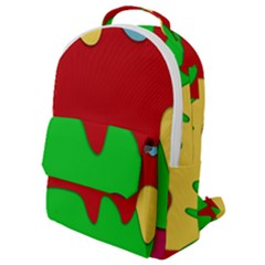 Liquid Forms Water Background Flap Pocket Backpack (small)