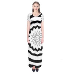 Mandala Short Sleeve Maxi Dress