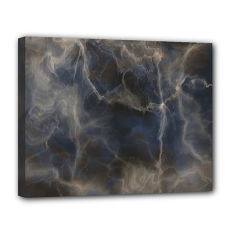 Marble Surface Texture Stone Canvas 14  X 11  (stretched) by HermanTelo