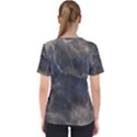 Marble Surface Texture Stone Women s V-Neck Scrub Top View2